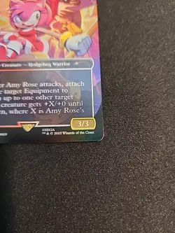 Amy Rose - FOIL - Sonic Secret Lair MTG 2083 NM - Image 3