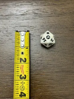 Magic Gathering Adventures Forgotten Realm DnD White D20 Die Dice MTG Wizards - Image 1
