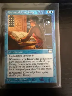 Ancestral Knowledge Weatherlight Regular NM Near Mint - Image 1