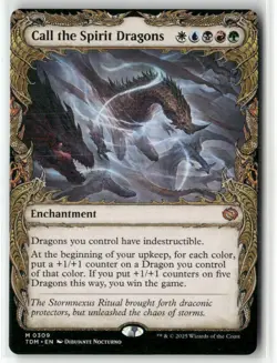 Call the Spirit Dragons (Showcase) 309 NM MTG Tarkir: Dragonstorm Magic - Image 1