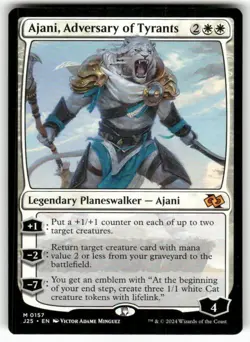 Ajani, Adversary of Tyrants 157 NM MTG Foundations Jumpstart Magic - Image 1