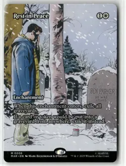 Rest In Peace (Borderless) 06 NM MTG Spider-Man Marvel Universe Magic - Image 1