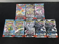 Pokemon TCG: Assorted Booster Packs SCR OBF PAR JTG BLK WHT Lot of 8 - Image 1