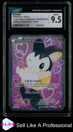 EMOLGA LEGENDARY TREASURES RADIANT COLLECTION HOLO RC23/RC25 POKEMON CGC 9.5 - Image 1