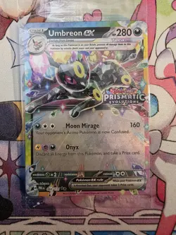 Pokemon Umbreon EX Prismatic Evolutions Stamp Promo Card 060/131 NM Sealed - Image 1