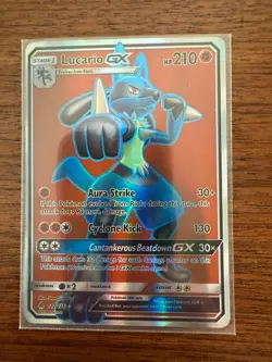 Lucario GX (Full Art) 122/131 Sm-Forbidden Light Holo. Pokemon TCG - Image 1