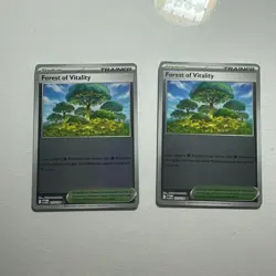 2X Forest of Vitality Reverse Holo Stadium 117/132 Pokemon Mega Evolution EN - Image 1