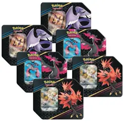 Pokemon Crown Zenith Galarian Bird Tin Factory Sealed Case Of 6 (2 of Each) - Image 2
