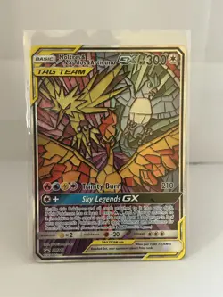 Pokemon Moltres Zapados Articuno GX Tag Team Promo SM210 Excellent Condition - Image 1