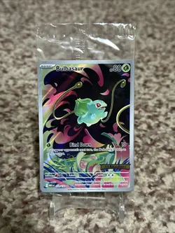 Pokemon TCG Bulbasaur 133/132 Illustration Rare Mega Evolutions Stamped Promo - Image 1