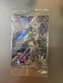 N's Reshiram 167/159 Journey Together Stamped Sealed Promo box Pokemon Card NEW - Image 1