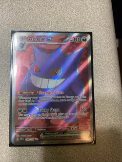 Pokemon Gengar EX TCG Full Art Ultra Rare Holo Card 193/162 Temporal Forces - Image 1