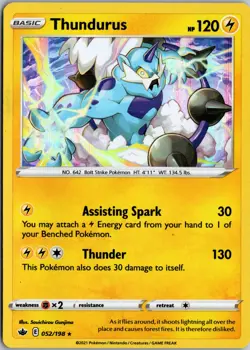 Tornadus, Thundurus & Landorus 3 Card Holo Pokemon Set - Legendary Rare Pokemon - Image 4