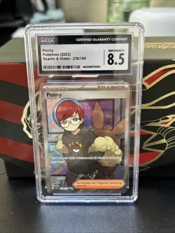 2023 Pokemon Penny CGC NM 8.5 Scarlet & Violet Holo Ultra Rare Card 239/198 SV1 - Image 1
