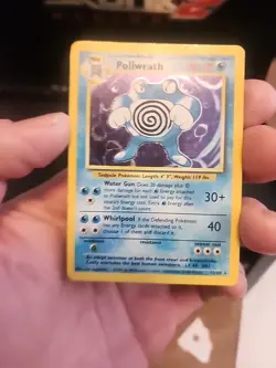 Pokemon Poliwrath Trading Card Holo Rare Vintage Collectible - Image 2