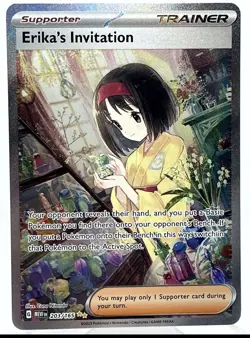 Erika's Invitation 203/165 Scarlet & Violet: 151 SIR Holo Pokemon Card - Image 1