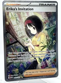 Erika's Invitation 203/165 Scarlet & Violet: 151 SIR Holo Pokemon Card - Image 2
