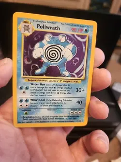 Poliwrath Holo Pokemon Card 1999 Base Set 13/102 90 HP - Image 1