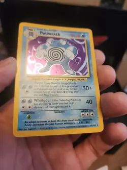 Poliwrath Holo Pokemon Card 1999 Base Set 13/102 90 HP - Image 3