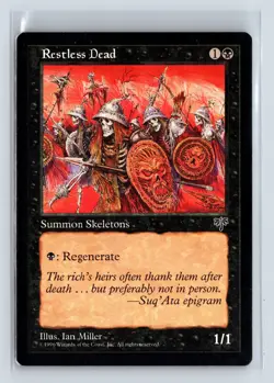 RESTLESS DEAD - MTG Magic the Gathering Card - Mirage - Common - Image 1