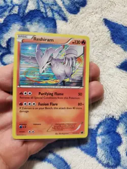 Pokemon 2013 Light Play Reshiram 17/116 Plasma Freeze Holo Card - Image 1