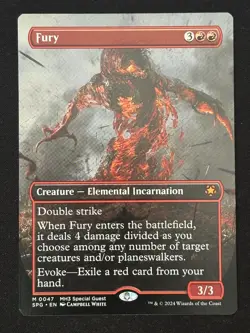 1x MTG Fury (Borderless) - Special Guests (SPG) (MH3) #47 - Magic the Gathering - Image 1