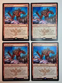 MTG - Quakebringer x4 (Playset) - 145 - Kaldheim (KHM) - NM - Image 1