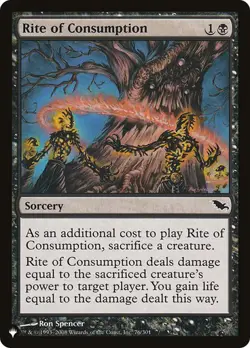 1x NM Rite of Consumption MTG Mystery Booster 2 MB2 SV - Image 1
