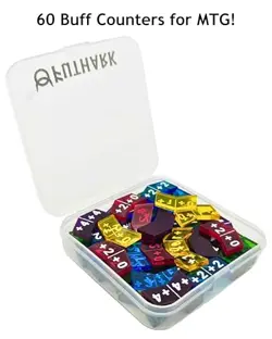/ Buff Counters for Magic The Gathering - Set of 60 Color MTG Stat Counters - Image 3