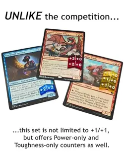 / Buff Counters for Magic The Gathering - Set of 60 Color MTG Stat Counters - Image 4