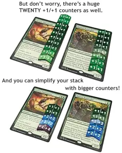 / Buff Counters for Magic The Gathering - Set of 60 Color MTG Stat Counters - Image 5