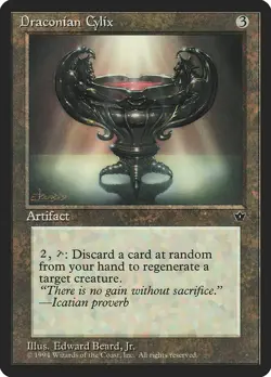 Draconian Cylix MP Fallen Empires Artifact English Regular MTG Magic - Image 1
