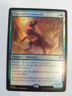 Wayward Swordtooth Commander Masters Mtg Foil 0331 - Image 1