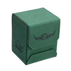 Z Leather Deck Box-for Collectible Cards-MTG,Yugioh,Pokeman,TES Green - Image 1