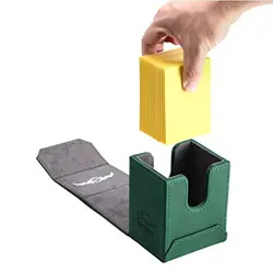 Z Leather Deck Box-for Collectible Cards-MTG,Yugioh,Pokeman,TES Green - Image 4