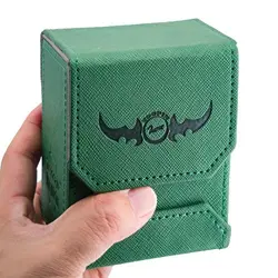 Z Leather Deck Box-for Collectible Cards-MTG,Yugioh,Pokeman,TES Green - Image 5
