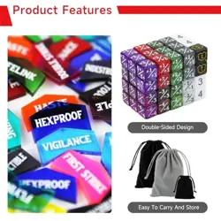 130 Pieces MTG Counter Dice Plus 1 Life Counters Tokens 6 Sided D20 Dice & - Image 5