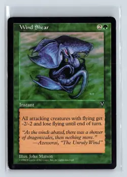WIND SHEAR - MTG Magic the Gathering Card - Visions - Uncommon - Image 1