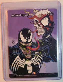 MTG Infernal Grasp (Borderless) #18 Marvel Universe Eternal-Legal Regular - Image 1