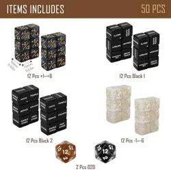 50PCS Abilities Keywords Counter MTG Dice Set for Magic Card, MTG Bulk - Image 3