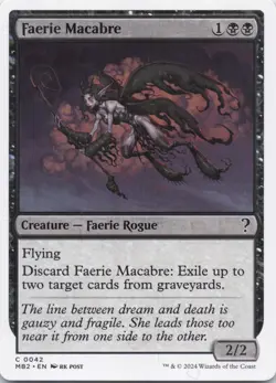 Faerie Macabre (White Border) MB2 Regular Common #42 NM MTG - Image 1