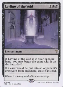Leyline of the Void (White Border) MB2 Regular Rare #44 NM MTG - Image 1