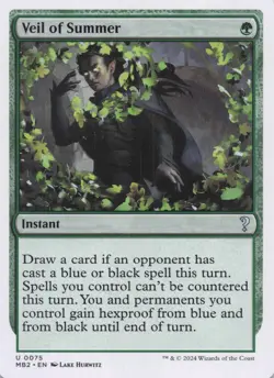 Veil of Summer (White Border) MB2 Regular Uncommon #75 NM MTG - Image 1