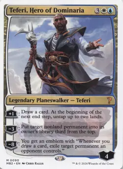 Teferi, Hero of Dominaria (White Border) MB2 Regular Mythic #90 NM MTG - Image 1