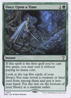 Once Upon a Time (White Border) MB2 Regular Rare #71 NM MTG - Image 1