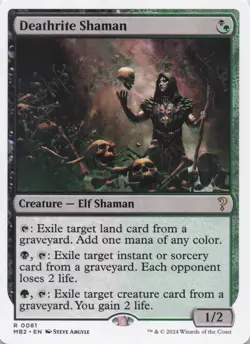 Deathrite Shaman (White Border) MB2 Regular Rare #81 NM MTG - Image 1