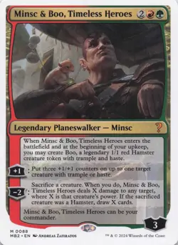 Minsc & Boo, Timeless Heroes (White Border) MB2 Regular Mythic #88 NM MTG - Image 1