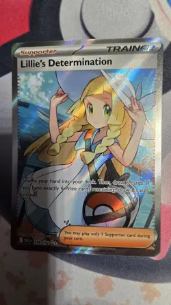 Lillie's Determination 169/132 Full Art Rare Pokemon Mega Evolution NM - Image 1