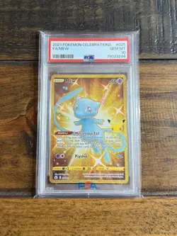 PSA Gem Mint 10 - Gold Mew Full Art #25 | Pokemon Celebrations - Image 1