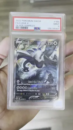 2022 Pokemon SWSH FA/Lugia v Silver Tempest PSA 9 - Image 2